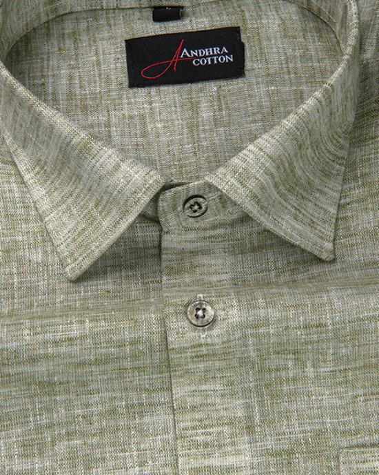 Linen Green Colour Shirts for Men