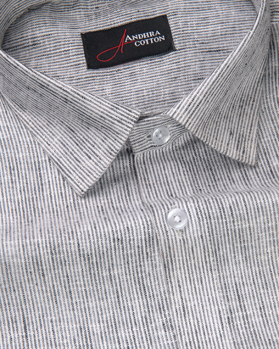 Bayview Linen Gray Colour Shirts For Men