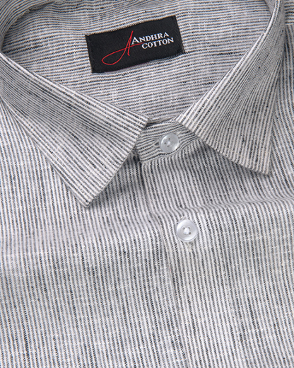 Bayview Linen Gray Colour Shirts For Men