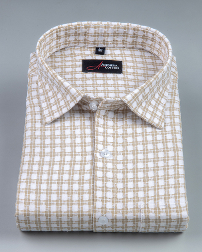 Cotton Checks Fone Colour Shirts For Men