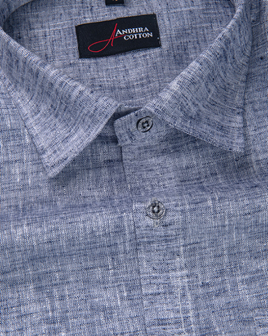 Linen Neavy Blue Colour Shirts for Men