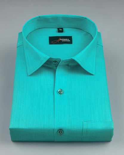 Bristol Linen Rama Green Colour Shirts for Men