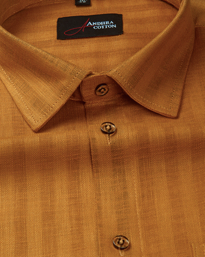 Linen lining Golden Fone Colour Shirts for Men