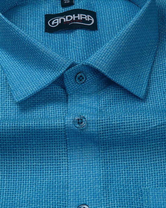 Matty Jute Linen Dark Blue Colour Shirts for Men