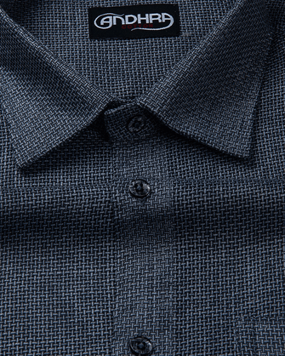 Matty Jute Linen Still Gray Colour Shirts for Men