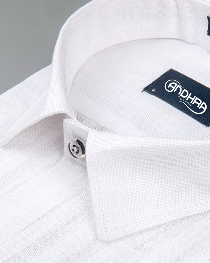 Linen Linning White Colour Shirts For Men