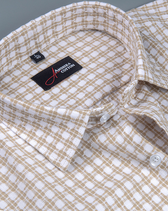 Cotton Checks Fone Colour Shirts For Men