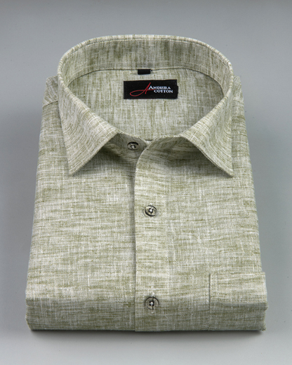 Linen Green Colour Shirts for Men