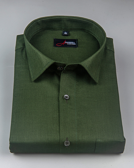 Casa linen green colour shirts for men