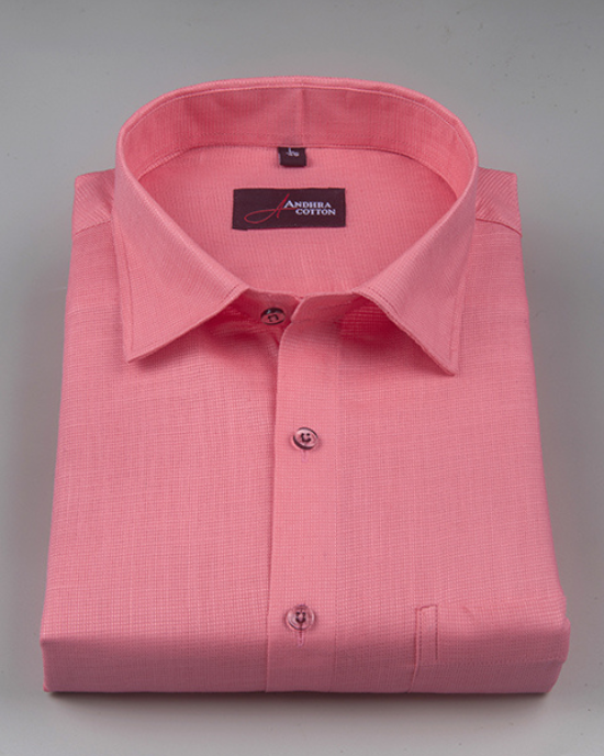 Casa linen pink colour shirts for men