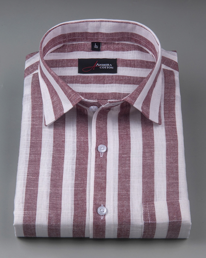Oxford White with Marrun Patta Shirts for Men