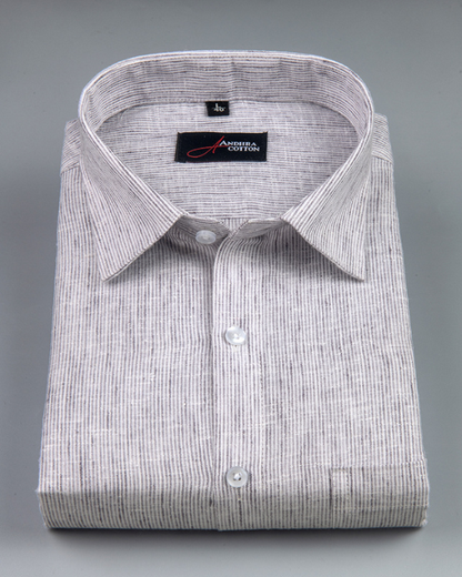 Bayview Linen Light Velvet Colour Shirts For Men