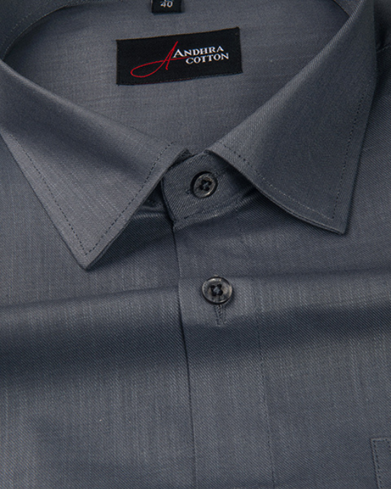 Bristol Linen Dark Gray Colour Shirts for Men