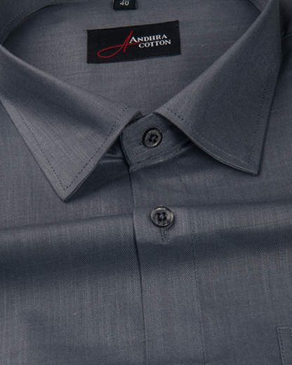 Bristol Linen Dark Gray Colour Shirts for Men