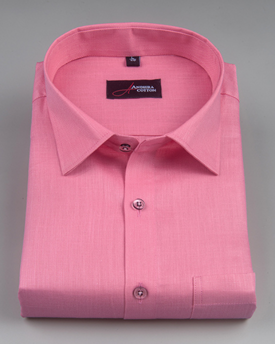 Bristol Linen Pink Colour Shirts for Men