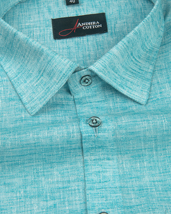 60 Lea Linen Rama Blue Colour Shirts for Men