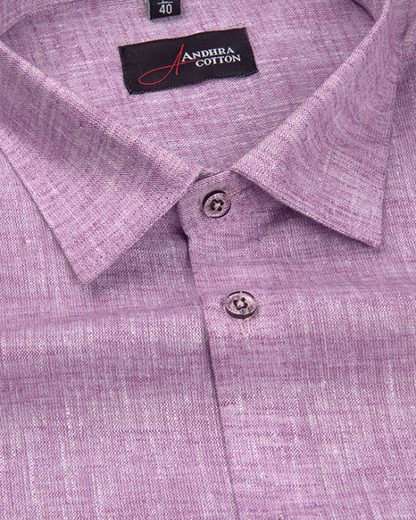 60 Lea Linen Lavender Colour Shirts for Men
