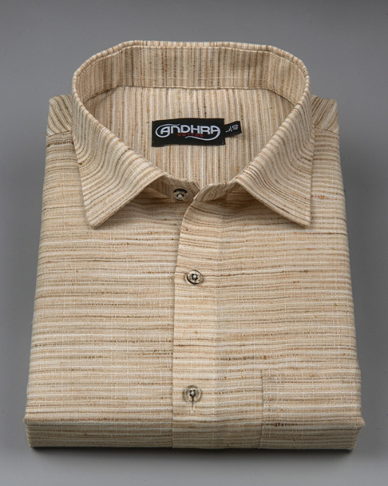 Swadeshi Khadi Fone Colour Shirts for Men