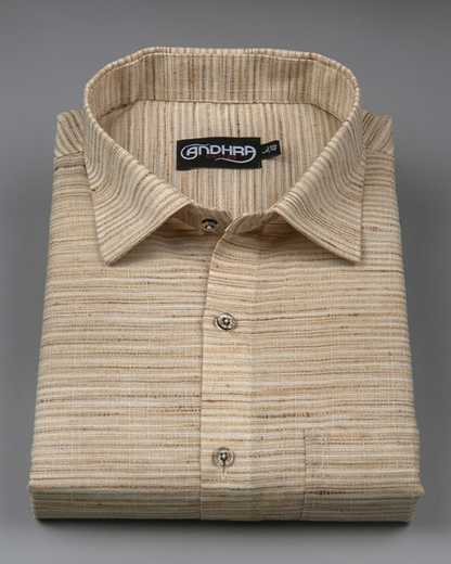 Swadeshi Khadi Fone Colour Shirts for Men