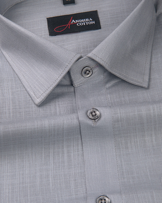 Bristol Linen Still Gray Colour Shirts for Men