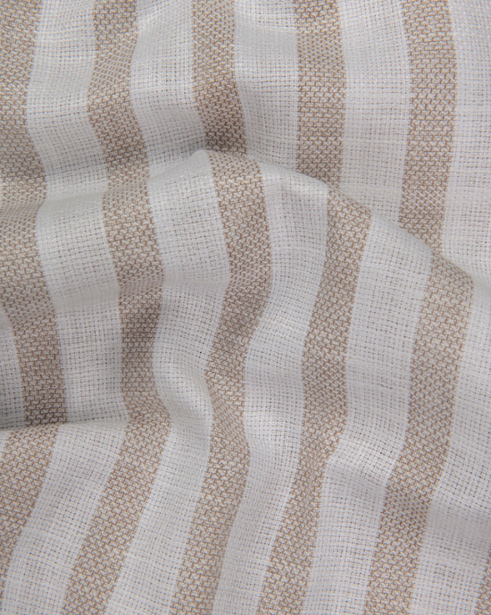 Jute Linen White with Fone Patta Shirts for Men