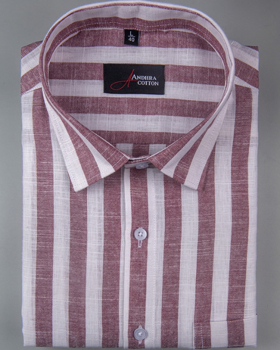 Oxford White with Marrun Patta Shirts for Men