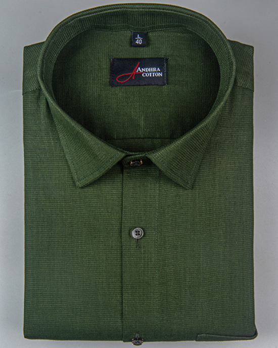 Casa linen green colour shirts for men