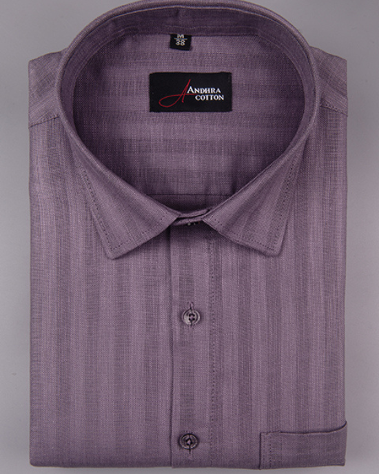 Linen Lining Purple Colour Shirts for Men