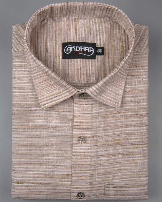 Swadeshi Khadi Light Marrun Colour Shirts for Men