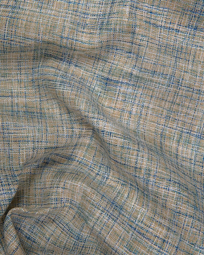 Mofatlal Khadi Fone Blue Mix Colour Shirts for Men