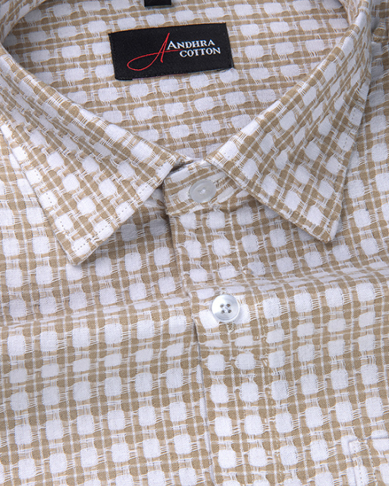 Cotton Checks Fone Colour Shirts For Men