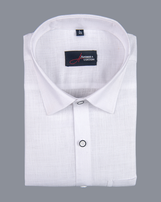 Casa Linen White Colour Shirts for Men