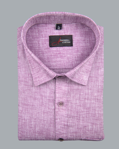 60 Lea Linen Lavender Colour Shirts for Men