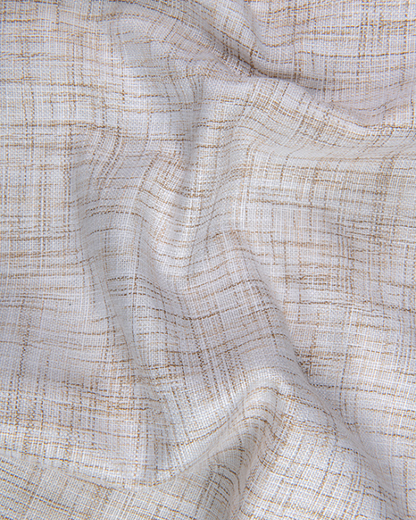 Khadi Off White with Fone Shade Colour Shirts for Men