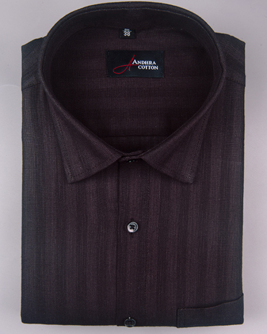 Linen lining coffee colour shirts for men