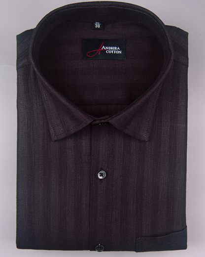 Linen lining coffee colour shirts for men