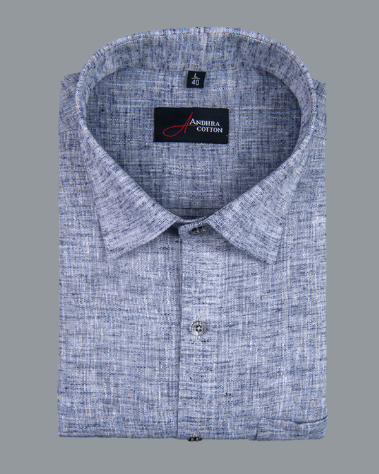 Linen Neavy Blue Colour Shirts for Men
