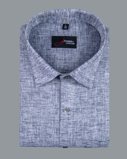 Linen Neavy Blue Colour Shirts for Men