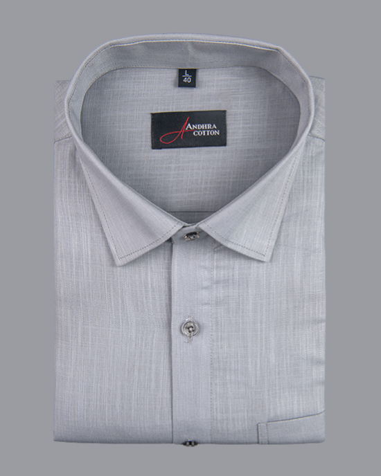 Bristol Linen Still Gray Colour Shirts for Men