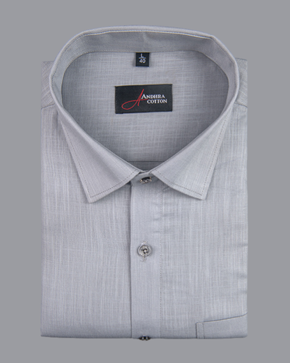 Bristol Linen Still Gray Colour Shirts for Men