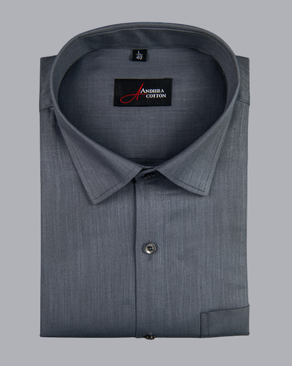 Bristol Linen Dark Gray Colour Shirts for Men
