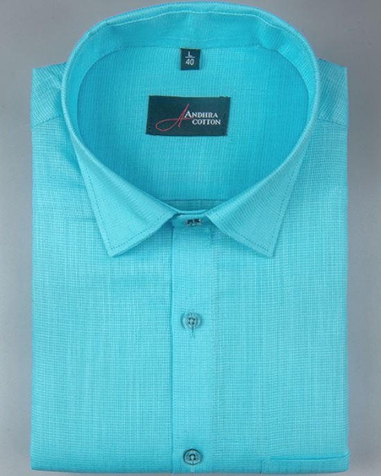 Casa linen rama blue colour shirts for men