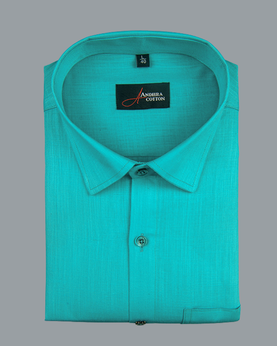 Bristol Linen Rama Green Colour Shirts for Men