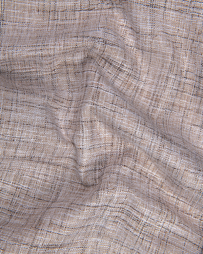 Khadi Light Brown with Maroon Shade Colour Shirts for Men