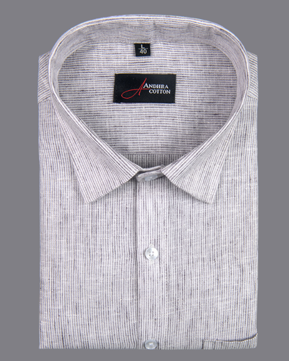 Bayview Linen Light Velvet Colour Shirts For Men