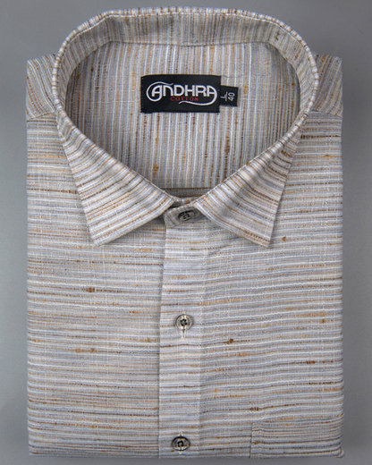 Swadeshi Khadi Gray Colour Shirts for Men