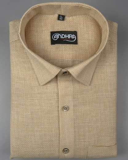 Matty Jute Linen Fone Colour Shirts for Men