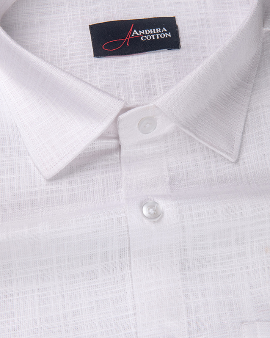 German Linen Prime White Shirts for Men