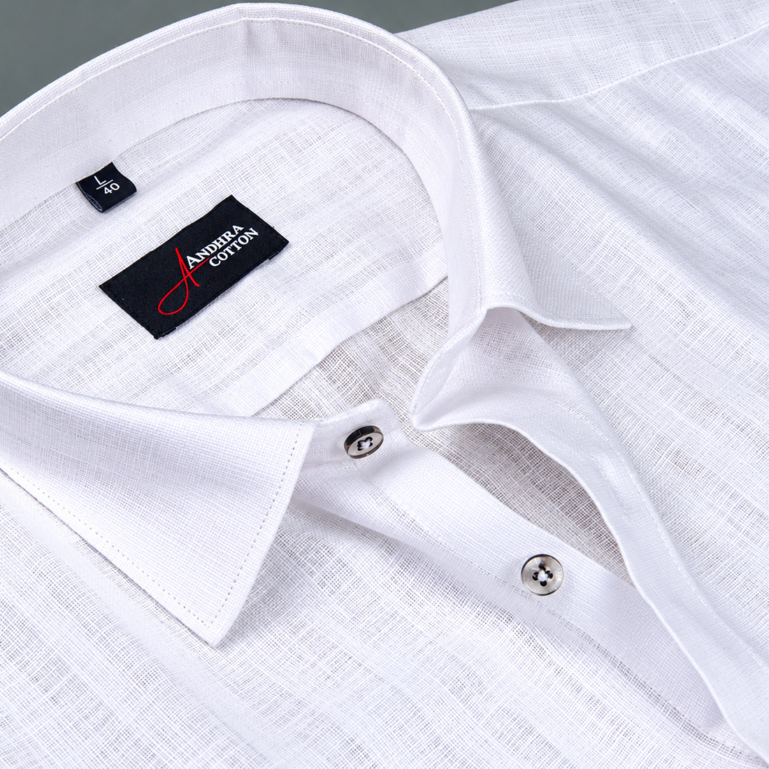 Linen Lining White Colour Shirts for Men
