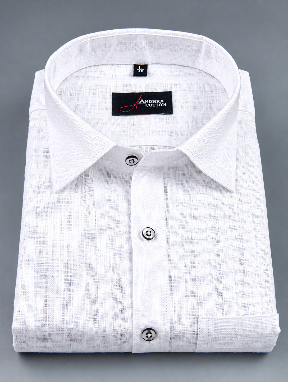Linen Lining White Colour Shirts for Men